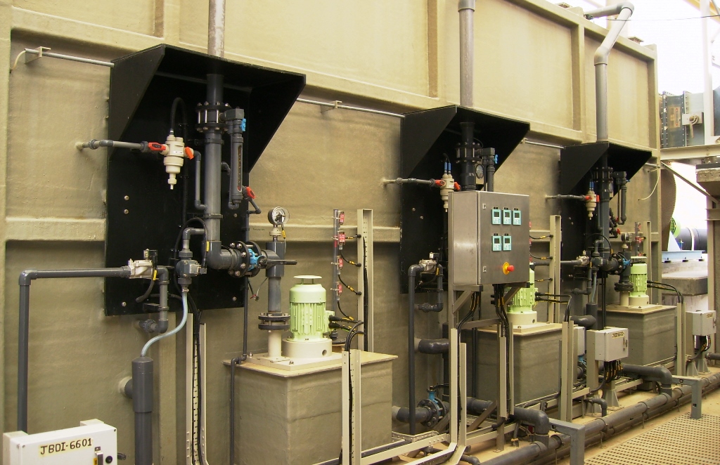 Waste-gas treatment through gas scrubber Likusta