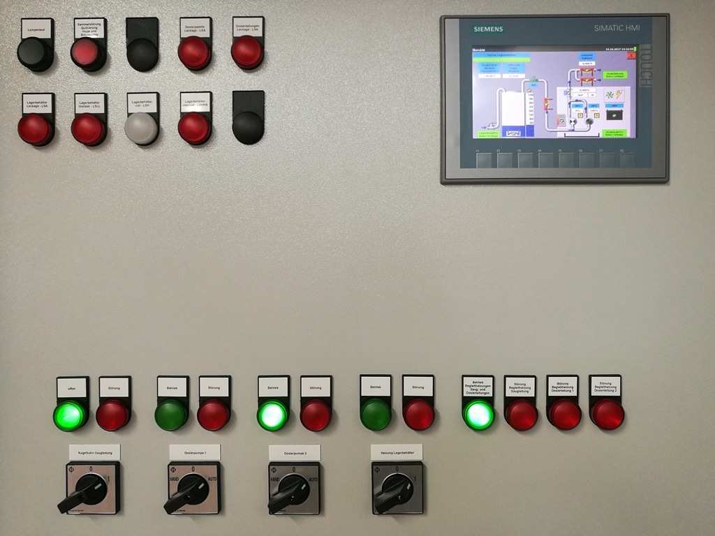 Switches and push-buttons for process control systems